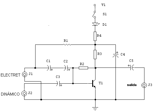 Preamplificador para micrófono